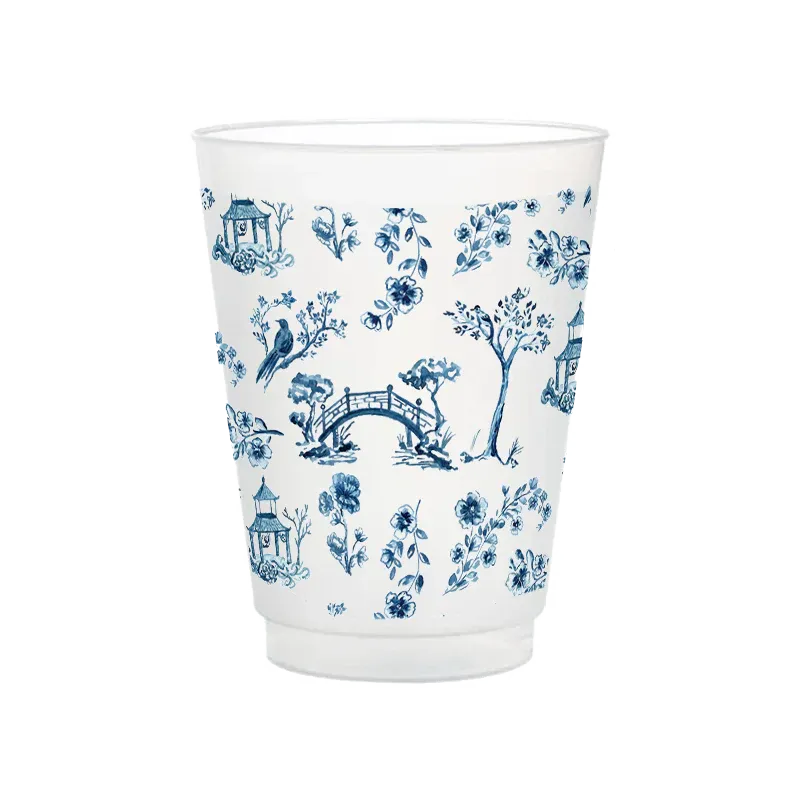 Chinoiserie | Frosted Party Cups | Great Gift