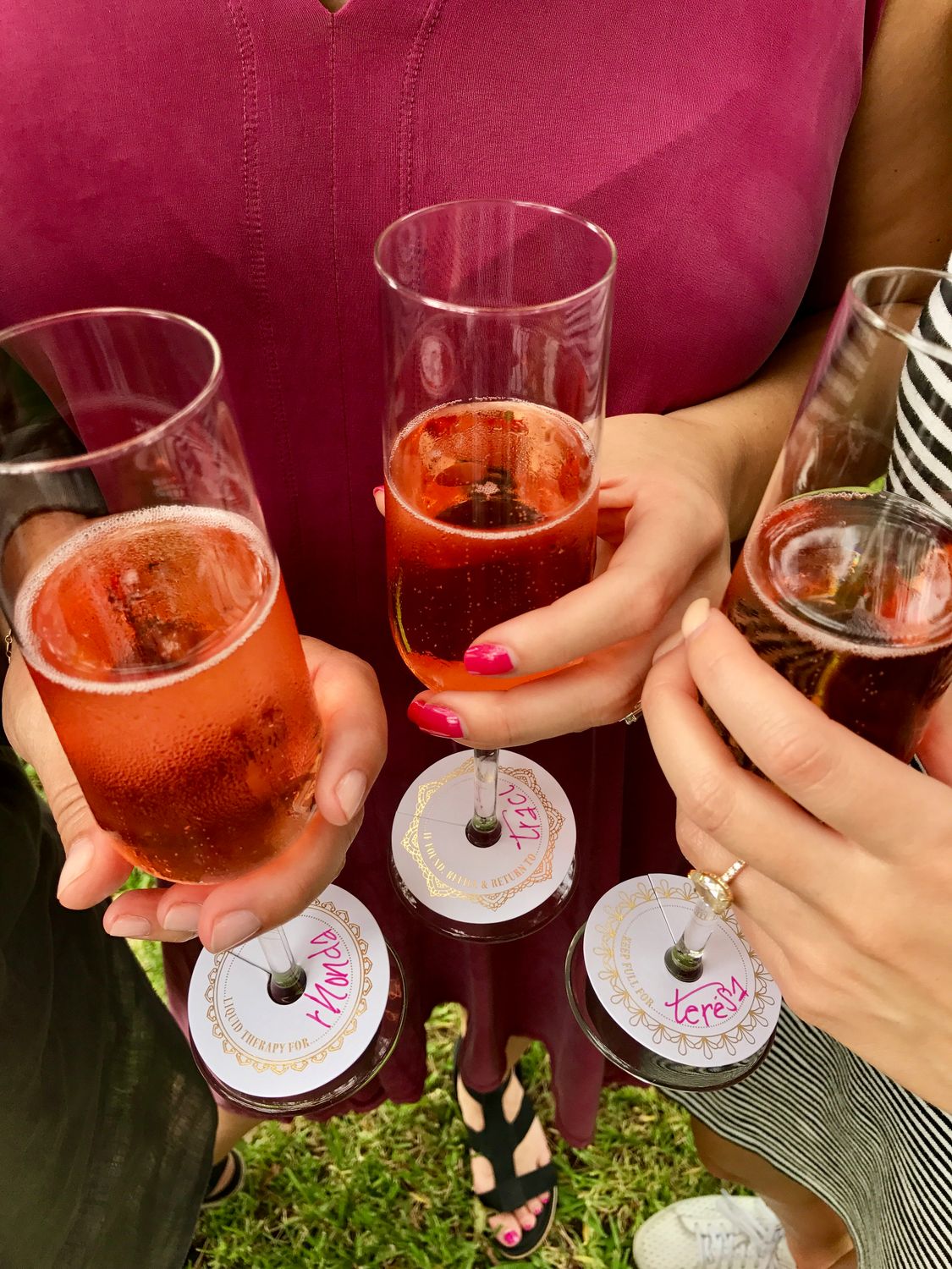 Gold Foil Wine Bracelets | Set of 8