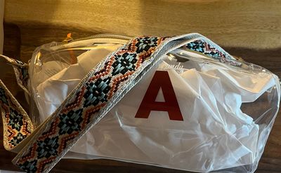 Clear Stadium Bag + Guitar Strap | Can be Monogrammed