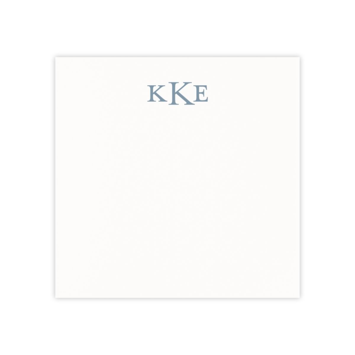 Monogrammed 3 x 3 Post It - 50 sheets