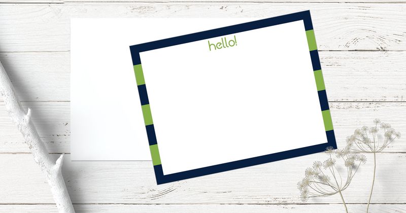 Hello | Flat Note Cards