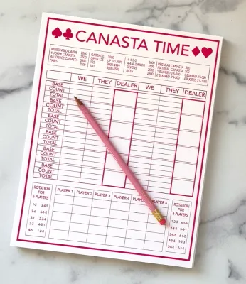 Canasta Time Score Pad