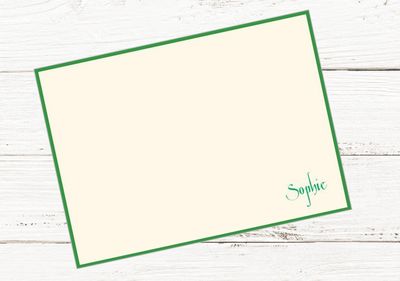 Tiara Card - Beautiful, Elegant Raised Ink Flat Note A6 | Triple Thick