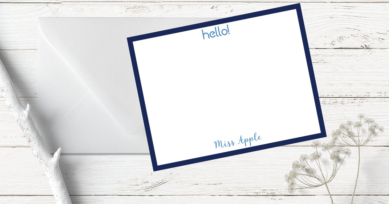 Hello from a Teacher Flat Note