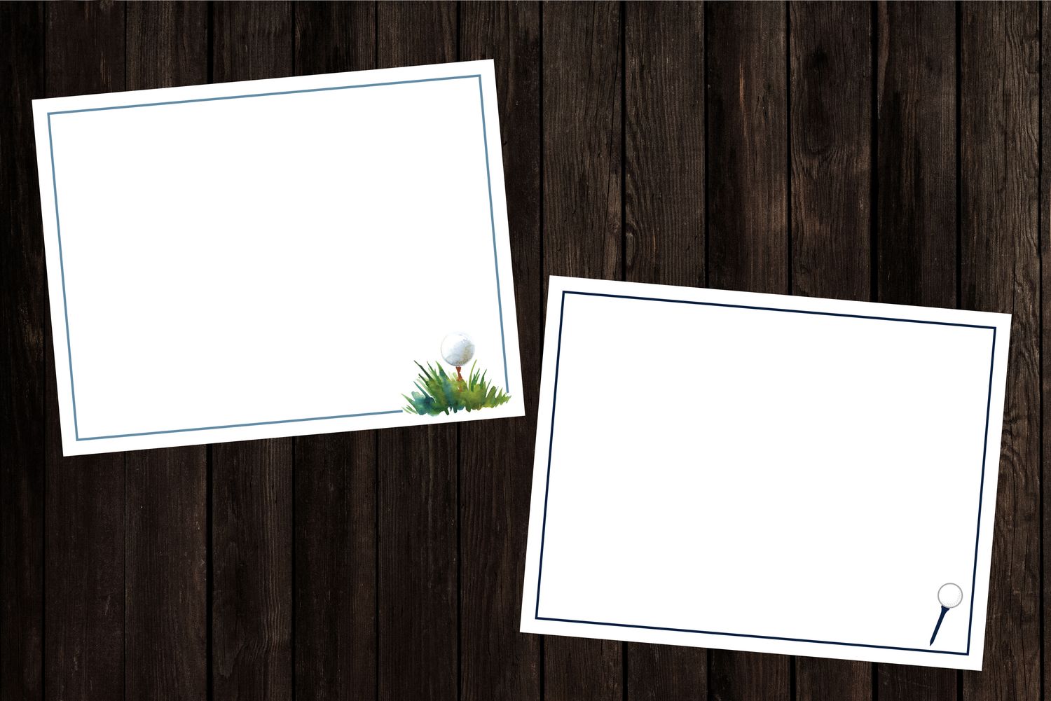 Golfers Fllat Note Packs | 10 Cards &amp; Envelopes | A2