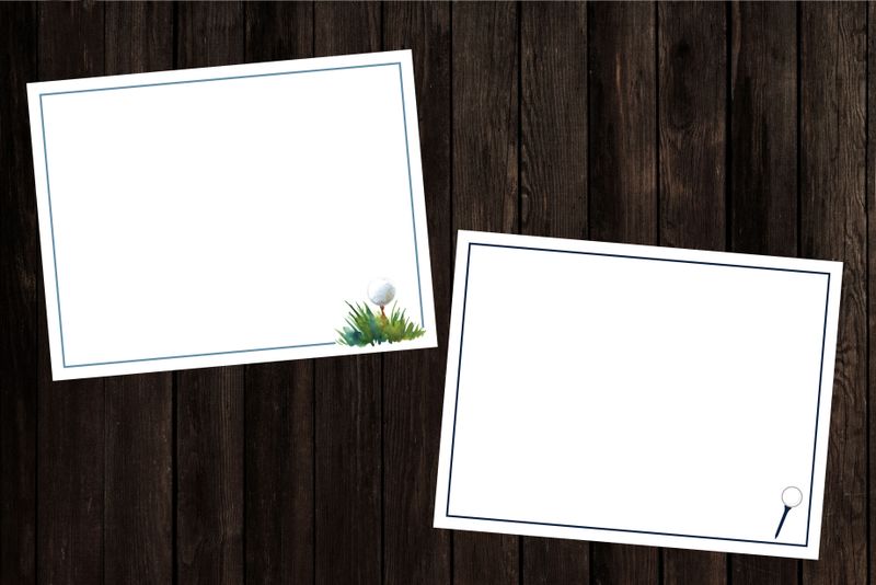 Golfers Fllat Note Packs | 10 Cards &amp; Envelopes | A2