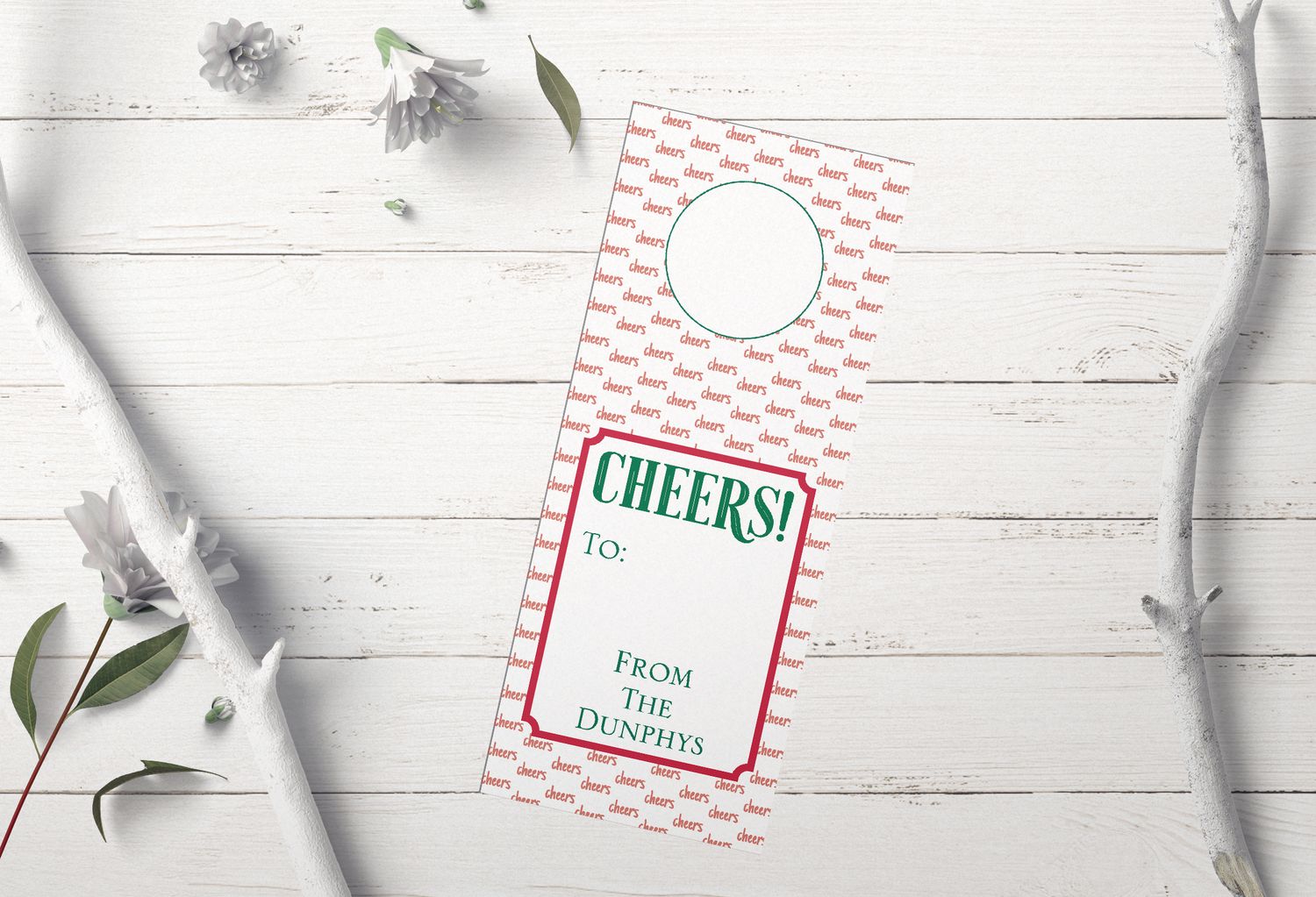 Personalized, Deluxe Wine Tags | Cheers