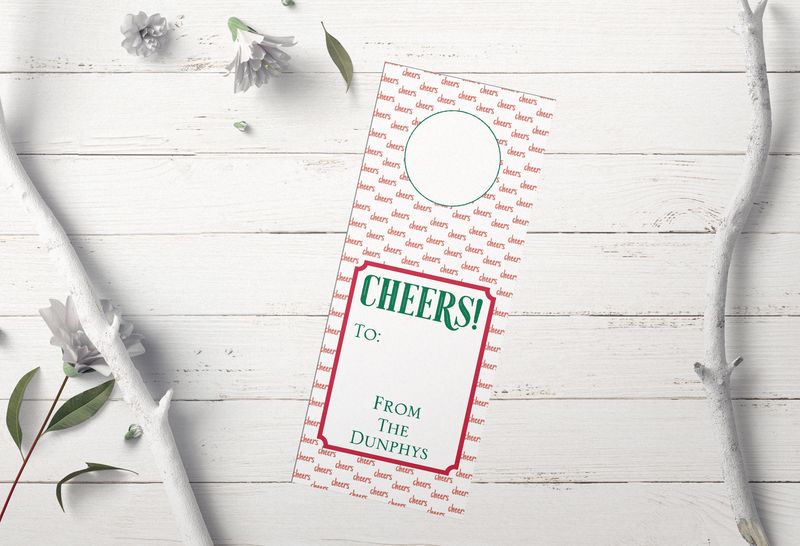 Personalized, Deluxe Wine Tags | Cheers