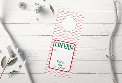 Personalized, Deluxe Wine Tags | Cheers