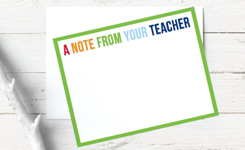 A Note from Your Teacher | Flat Notes