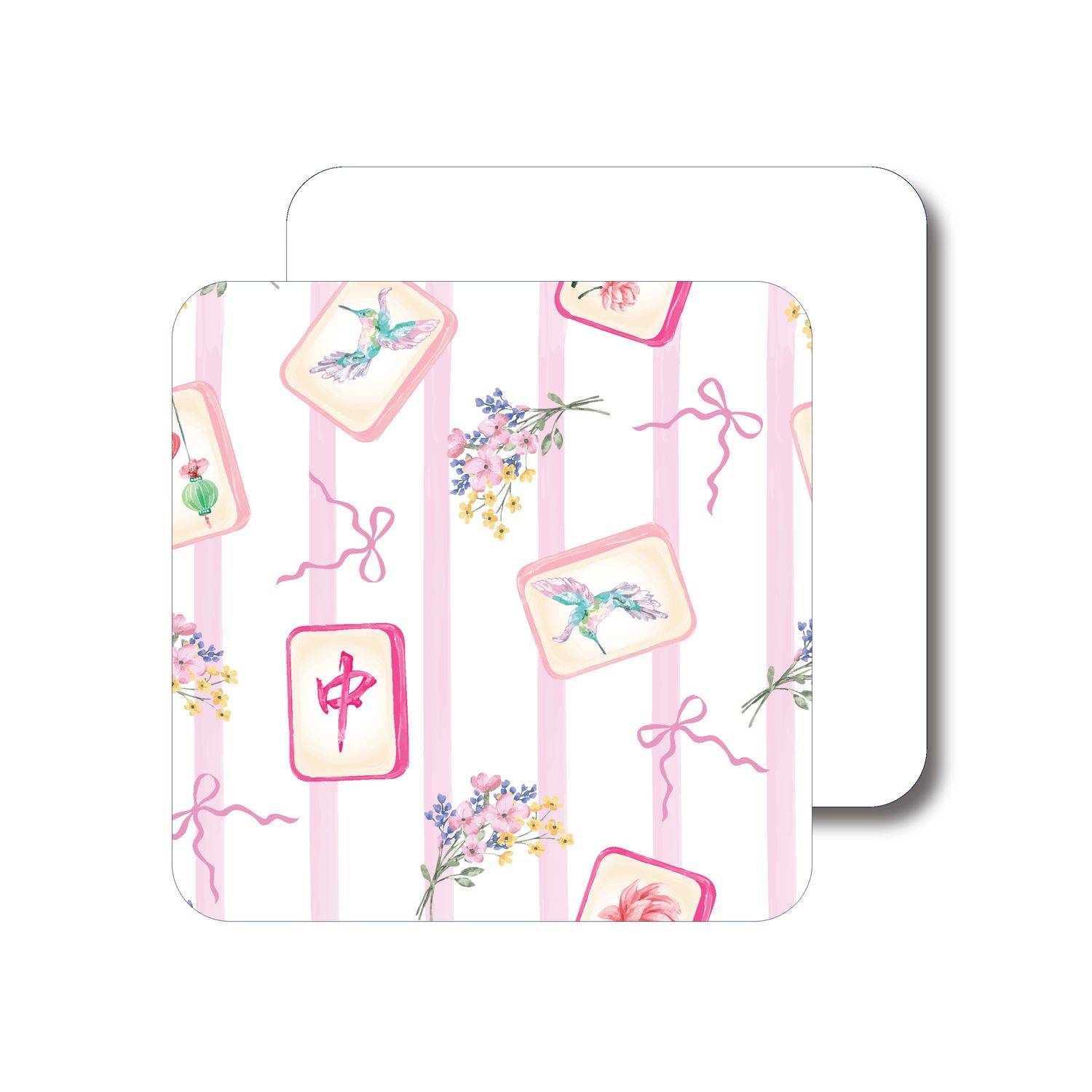 Watercolor Mahjong | Disposable Coasters