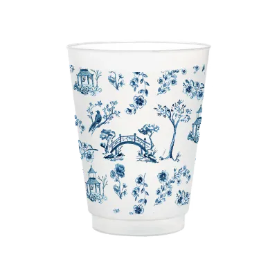 Chinoiserie | Frosted Party Cups | Great Gift