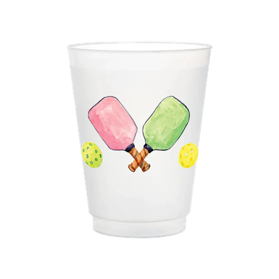 Pickle Ball | Frosted Party Cups | Great Gift