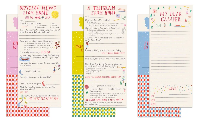 Letters from Home to Camp - Writing Set | Children Stationery