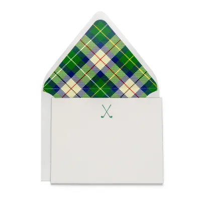 Fancy Pants Letterpress Flat Notes | Golf