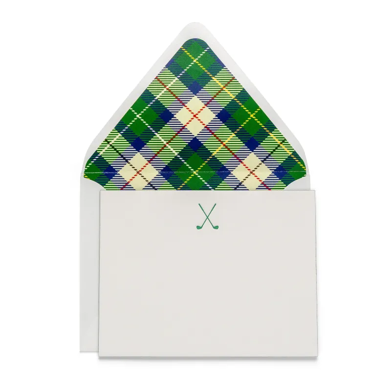 Fancy Pants Letterpress Flat Notes | Golf