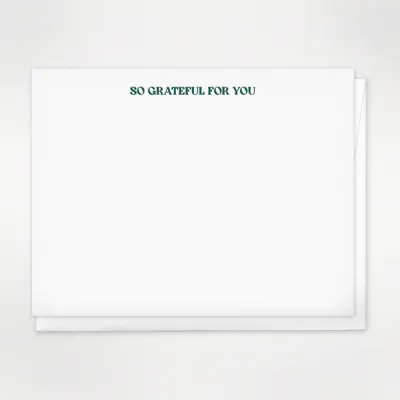 So Grateful For You | Letterpress Boxed Note Sets
