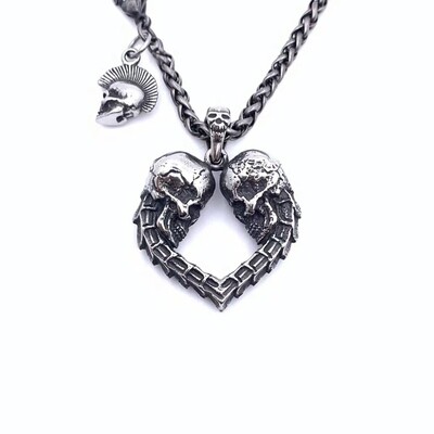 Titanium Steel Skull Necklace
