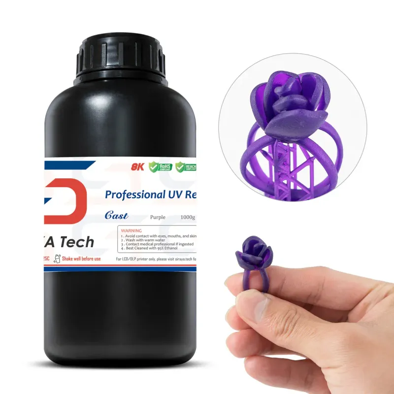 Siraya Tech Purple Cast 3D Printer Wax Resin 1KG