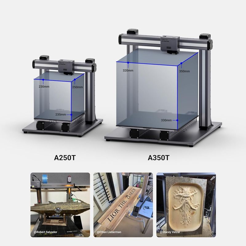 Snapmaker 2.0 A350T - Modular 3-in-1 3D Printer