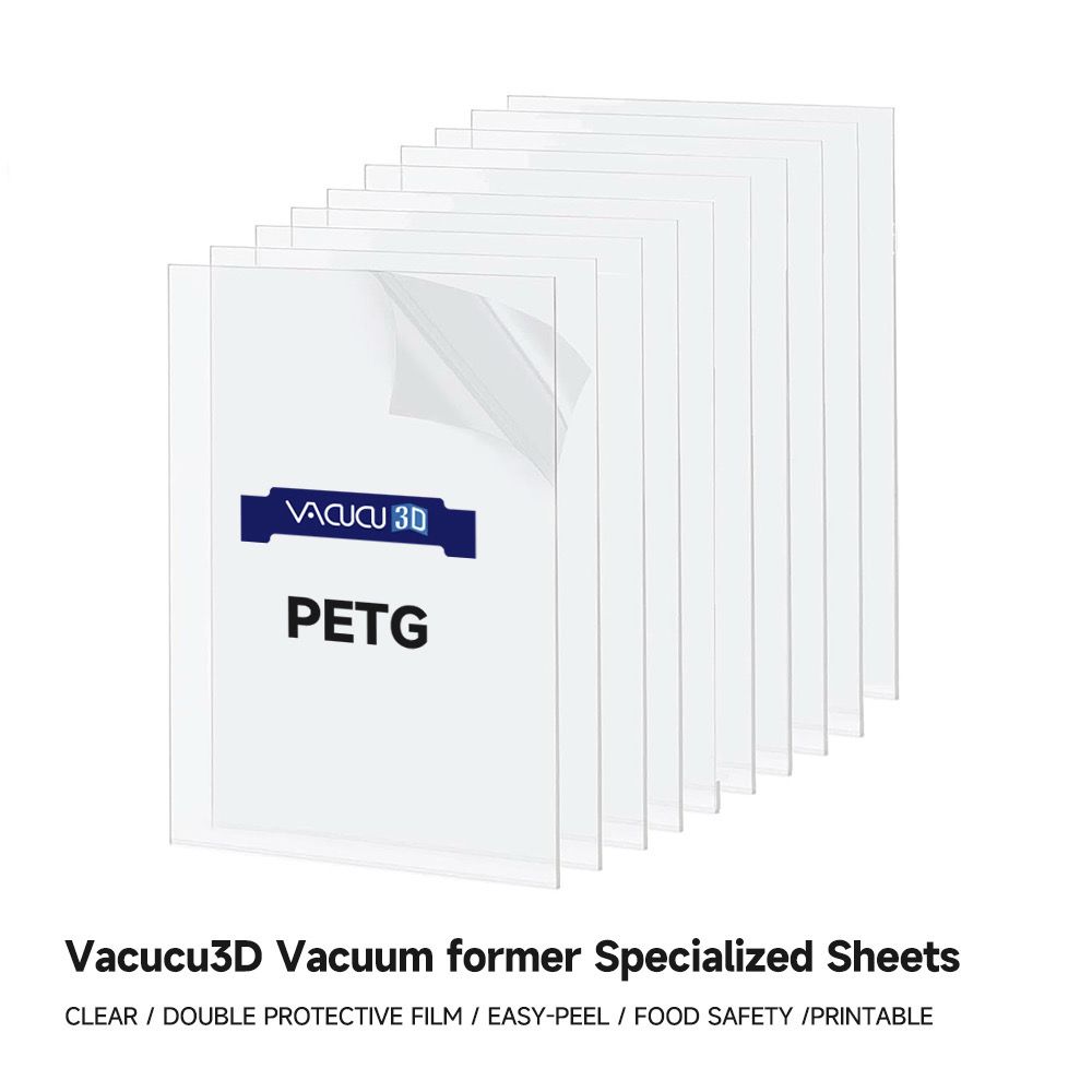 A3 PETG Sheets 0.3/0.5mm for Vacucu 3D A3 Vacuum former