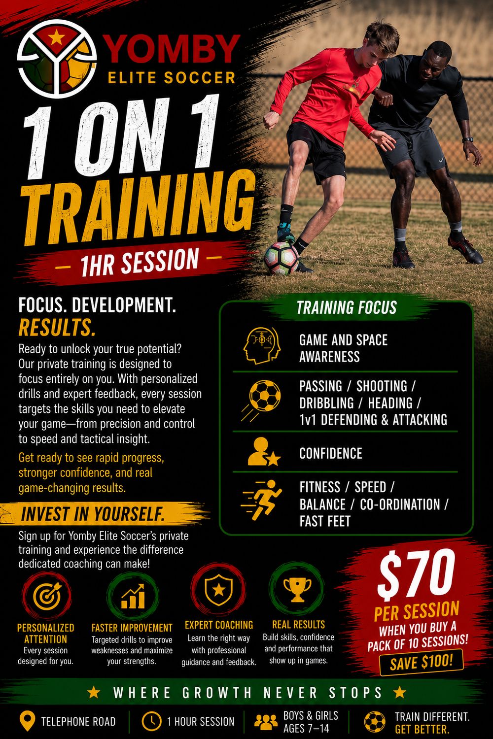 1 on1 Training (10 sessions) 1 on1 Training (10 sessions)