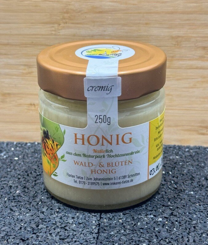 Wald- und Blütenhonig "cremig"  250g Glas
