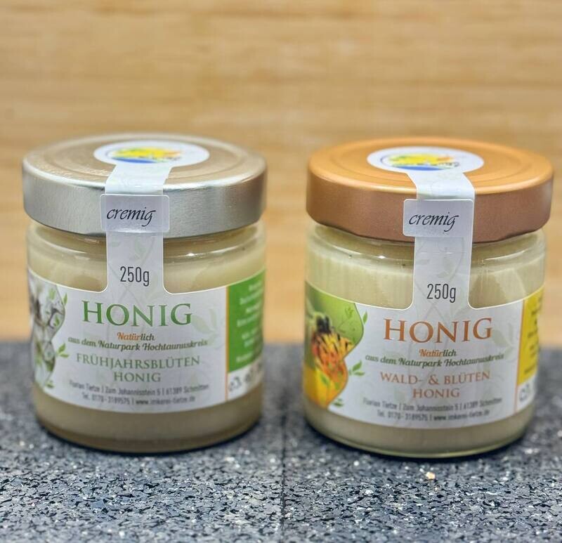 Honig Duo Paket "cremig"  á 250g Glas