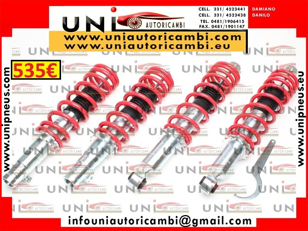 Assetto a Ghiera Regolabile Ta Technix Molle Rosse Honda Civic EM2, EP1, EP2, EP3, EP4, EU5, EU6,  EU7,  EU8, EU9 / ES4, ES5, ES6, ES7, ES8, ES9, EV1, dal 2001