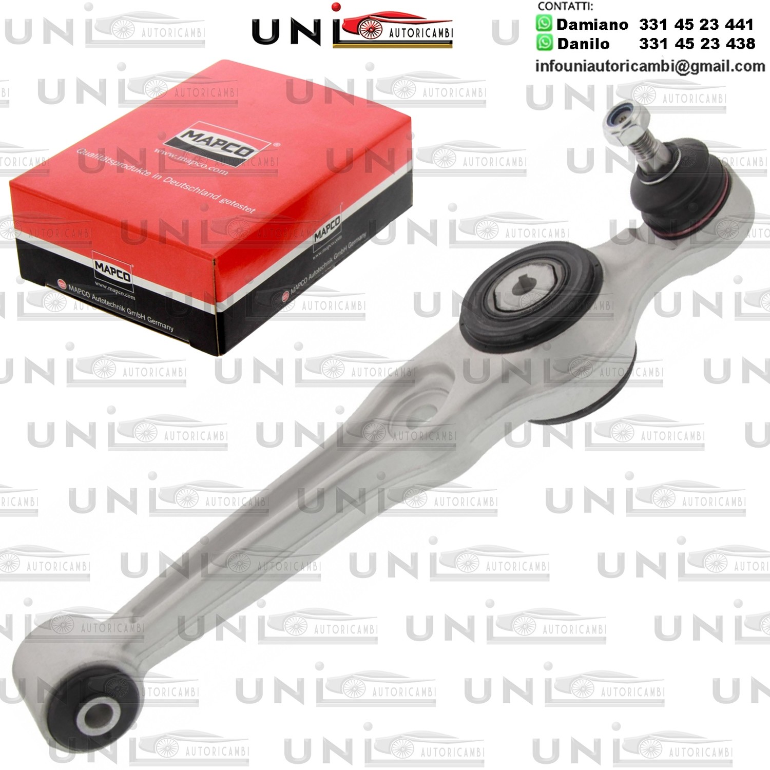 Braccio oscillante Assale anteriore Destro Rinforzato SAAB 9-3 / Cabriolet / 900 II / Cabriolet / Coupé