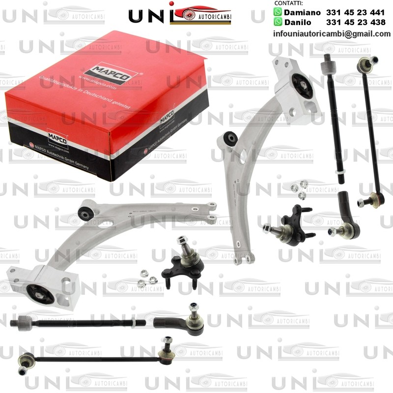 Kit 10 Bracci Oscillanti Anteriori Rinforzato VW PASSAT, PASSAT CC, SHARAN 1.4-3.6 03.05-