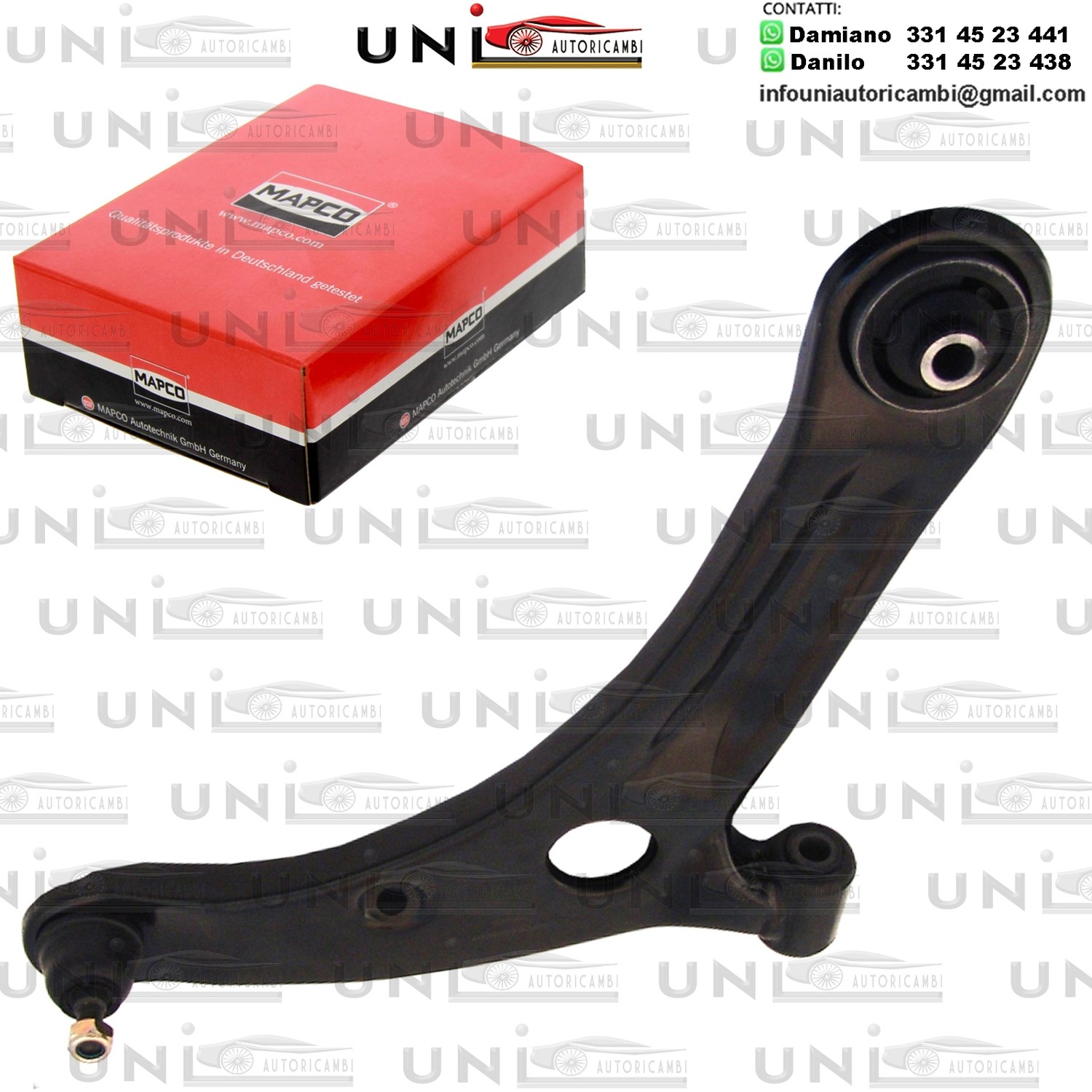Braccio oscillante Assale anteriore Destro Rinforzato MITSUBISHI COLT / SMART FORFOUR