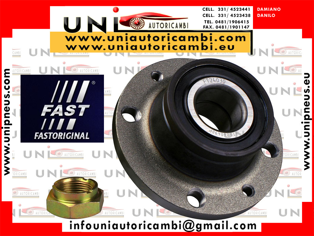 Kit Cuscinetto Ruota Assale Posteriore Bilaterale Fiat Panda II 169 Anno da 09.2003