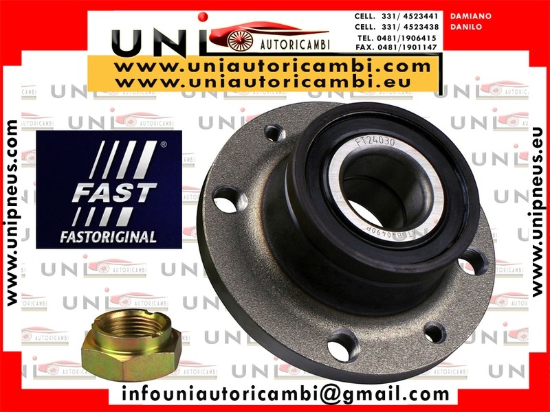 Kit Cuscinetto Ruota Assale Posteriore Bilaterale Fiat Panda II 169 Anno da 09.2003