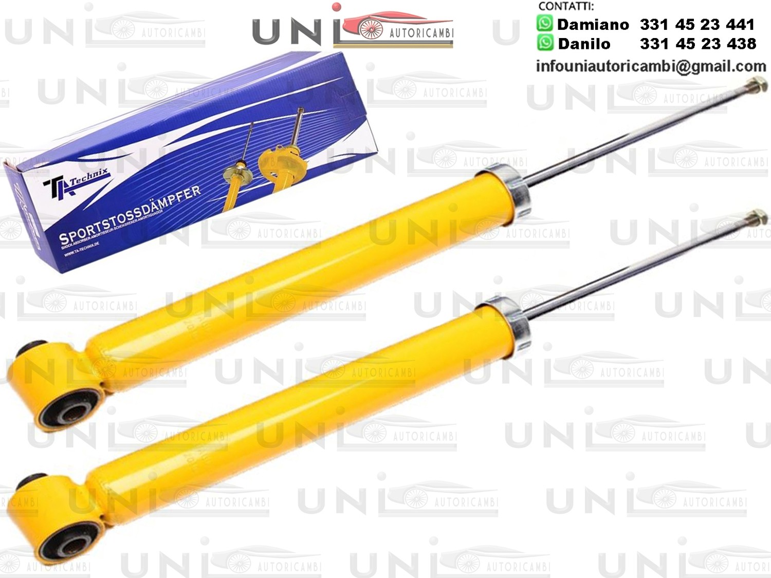 2 X Ammortizzatori Sportivi Posteriori AUDI A4 8E / B6 / B7 Incluso Avant e Cabriolet dal 2001 / Seat Exeo 3R2 Incluso ST da 2009