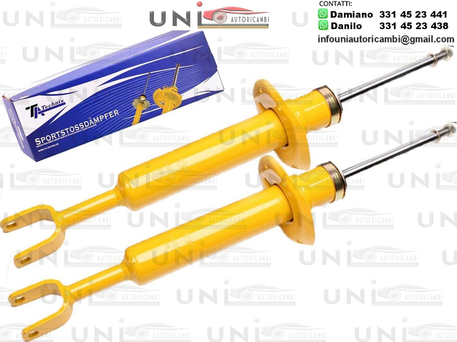 2 X Ammortizzatori Sportivi Anteriori AUDI A4 8E / B6 / B7 Incluso Avant e Cabriolet dal 2001 / Seat Exeo 3R2 Incluso ST da 2009