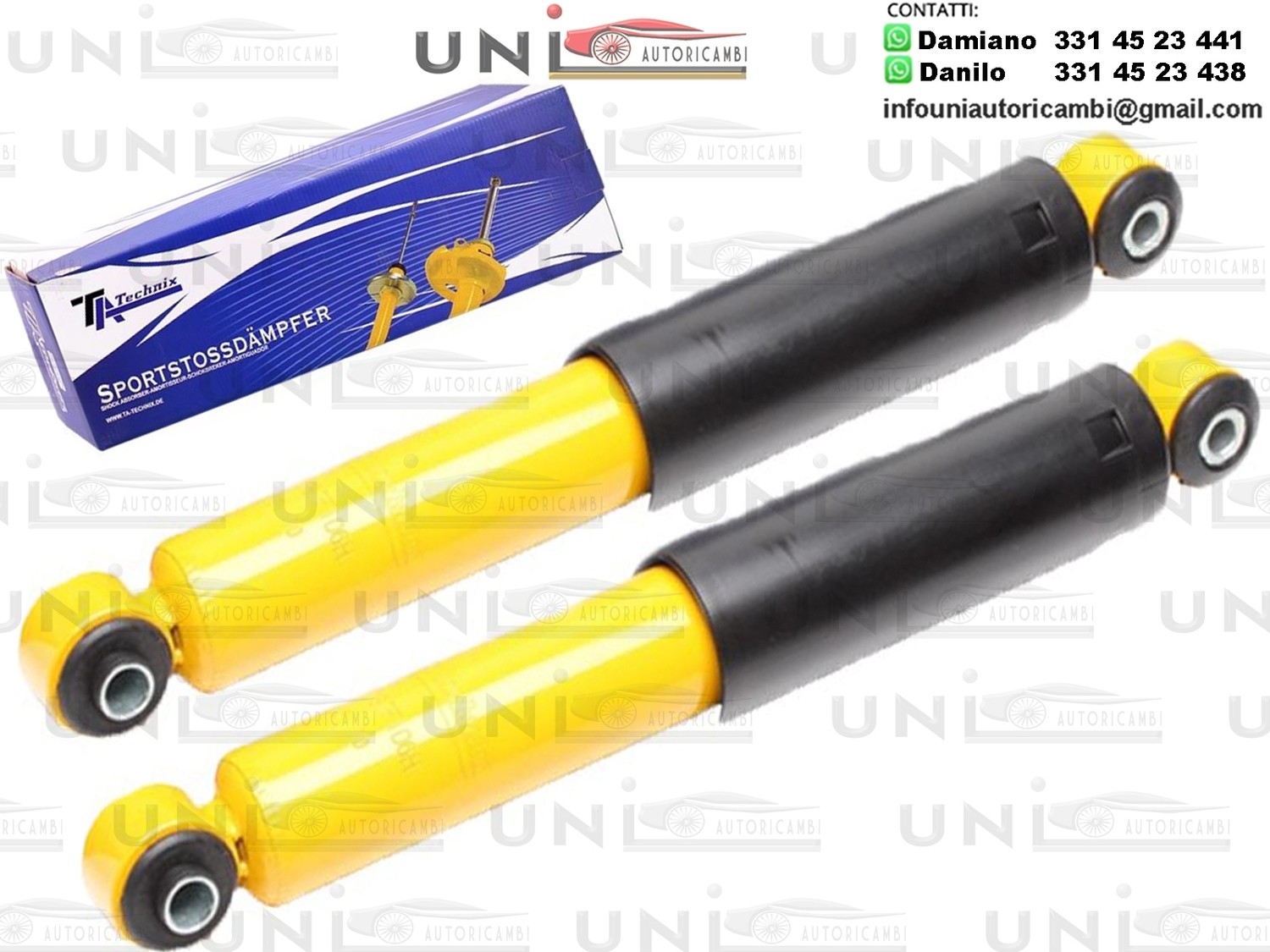 2 X Ammortizzatori Sportivi Abarth 500, 500C / Fiat 500, 500C, Panda / Ford Ka II