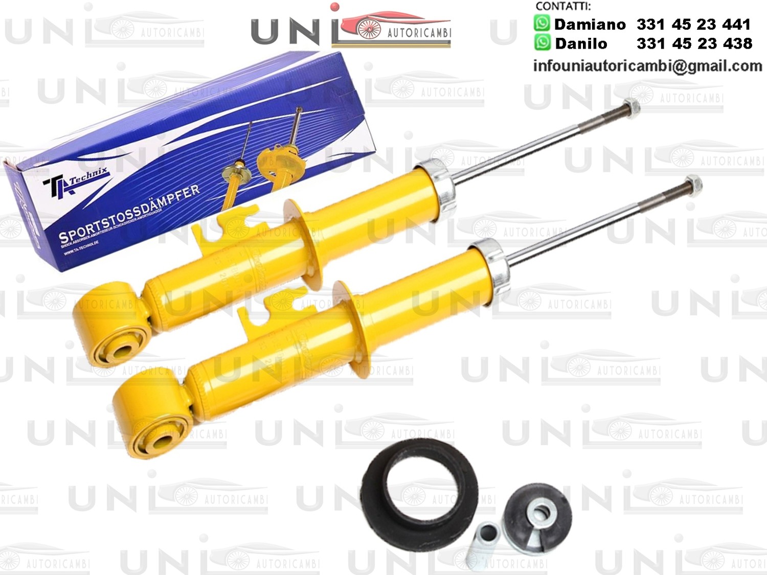2 X Ammortizzatori Posteriori Sportivi Mini Cooper R50 R53 dal 2001- , Mini Cooper R52 Cabrio dal 2004-