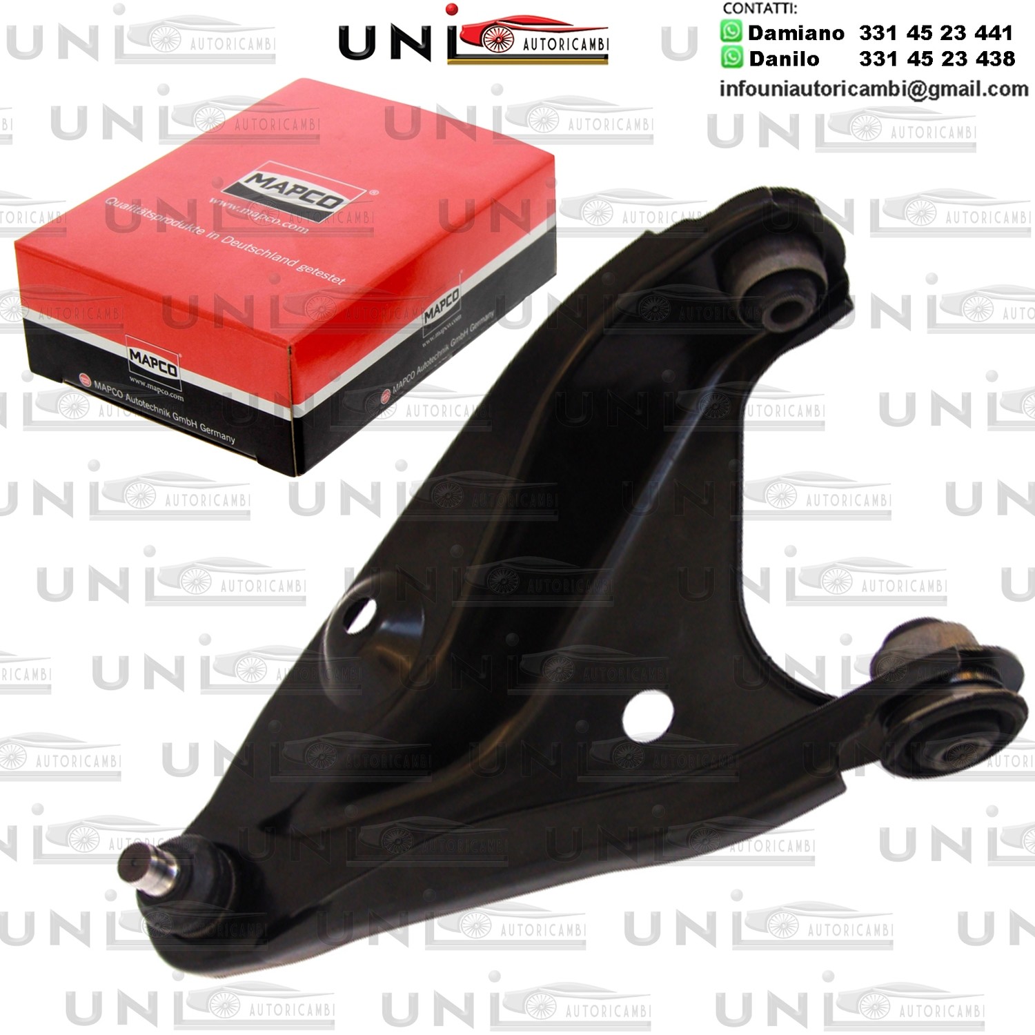 Braccio Oscillante Assale Anteriore Destro Rinforzato DACIA LOGAN / SANDERO / RENAULT LOGAN I / SANDERO/STEPWAY I