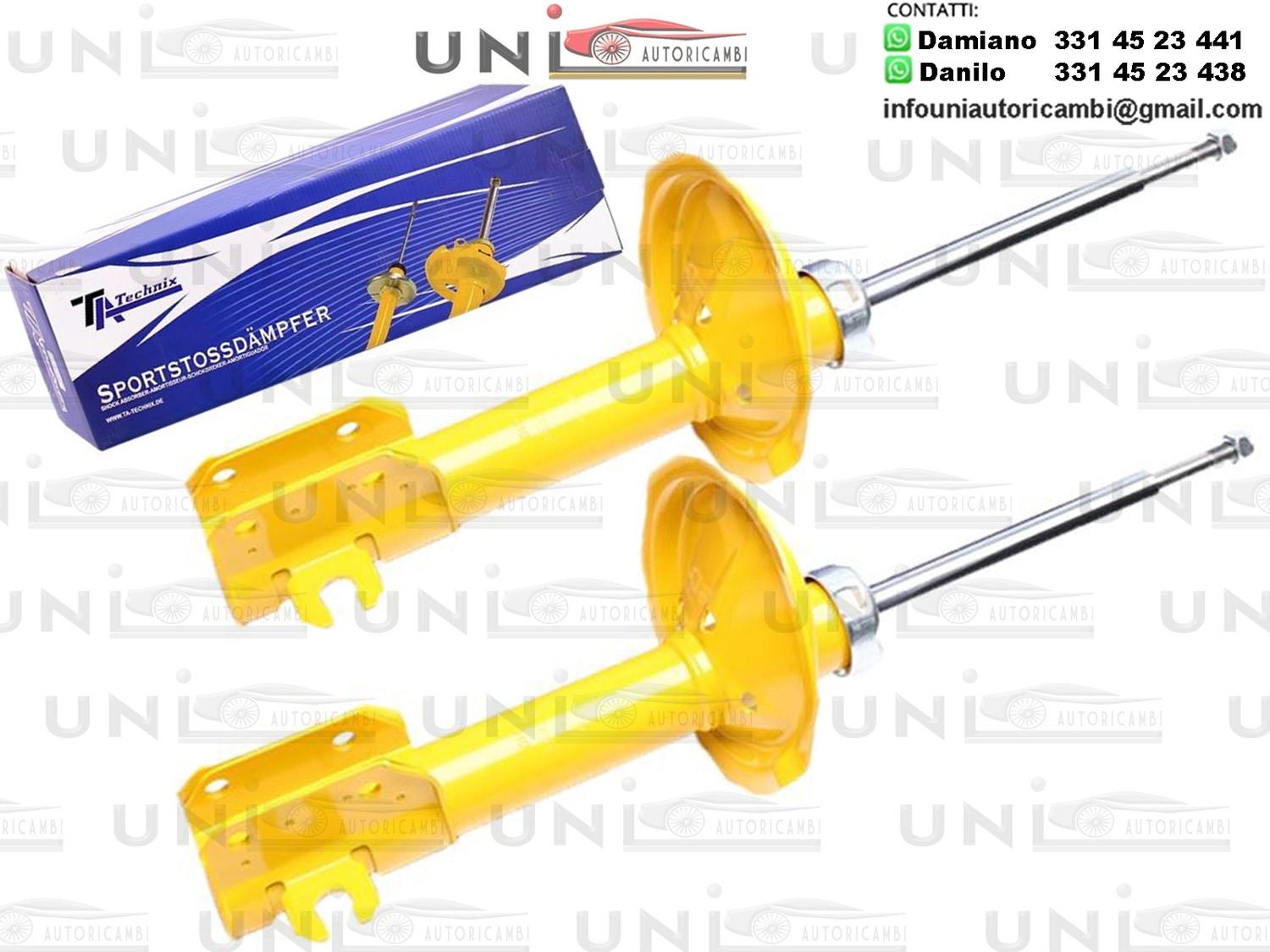 2 X Ammortizzatori Anteriori Sportivi a Gas Ta Technix Fiat Punto I SERIE 176 + LANCIA Y 840