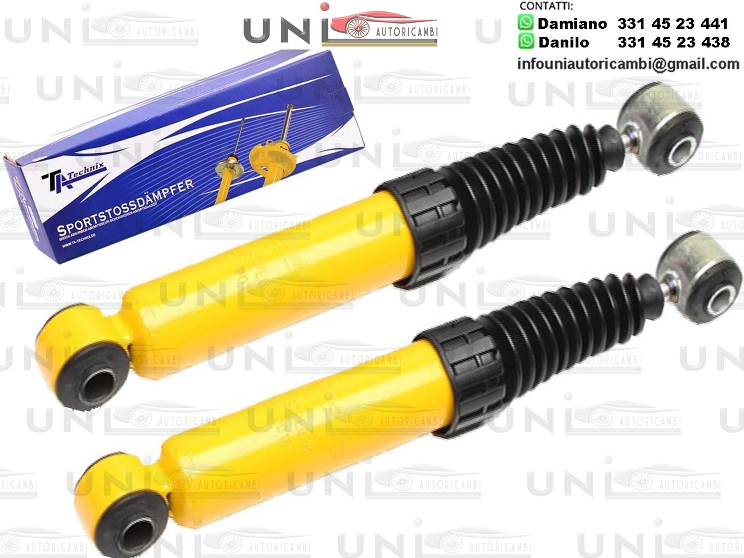 2 X Ammortizzatori Posteriori Sportivi a Gas Ta Technix Citroën Xsara,ZX / Peugeot 205,205 Cabriolet,205 Box,306,306 Cabriolet,309