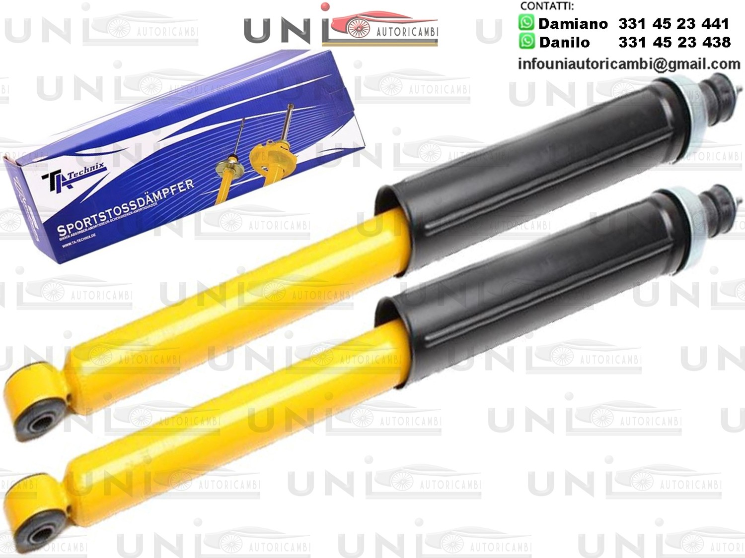 2 X Ammortizzatori Posteriori Sportivi a Gas Ta Technix Renault 19,Chamade,Cabriolet,Scatola