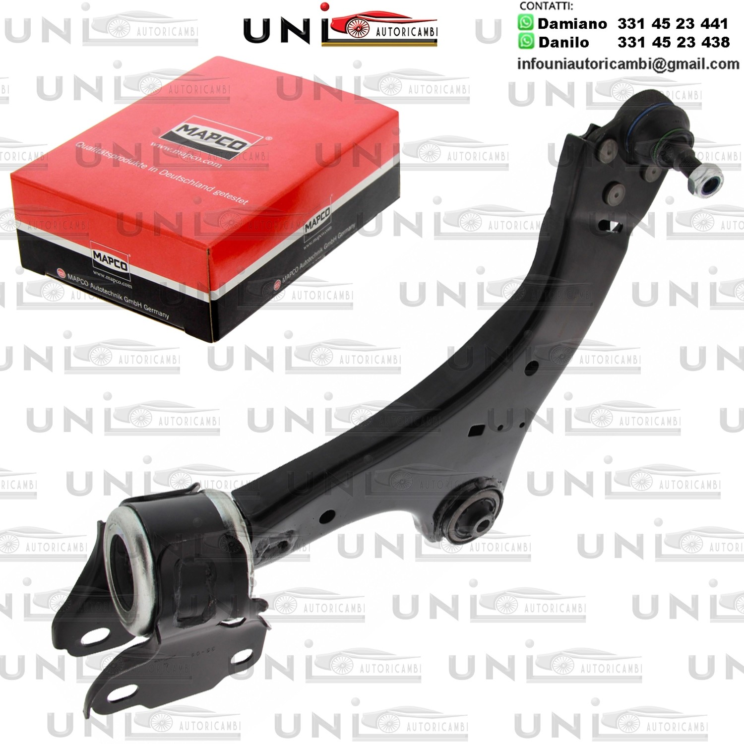 Braccio Oscillante Anteriore Sinistro Rinforzato FORD GALAXY / MONDEO IV / S-MAX / VOLVO S60 II /  S80 II / V60 / V70 III