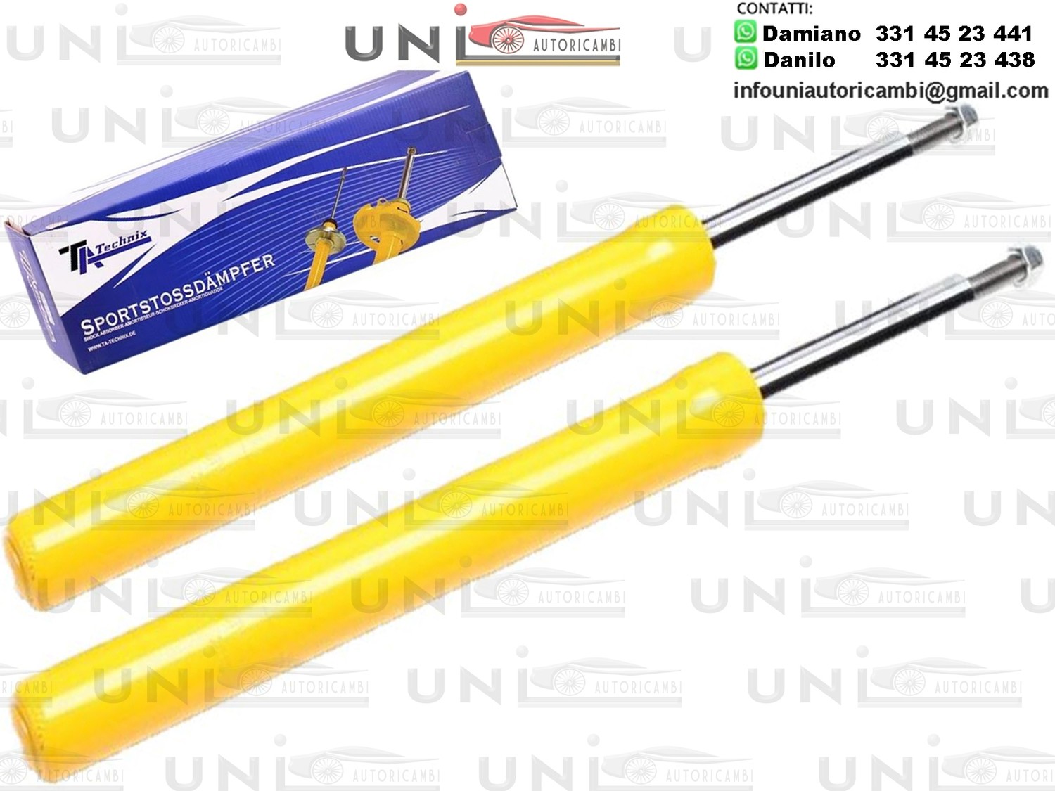 2 X Ammortizzatori Anteriori Sportivi a Gas Ta Technix  Audi 50 / VW Derby, Polo 86,86C, -Classico, -Coupe, -Kast