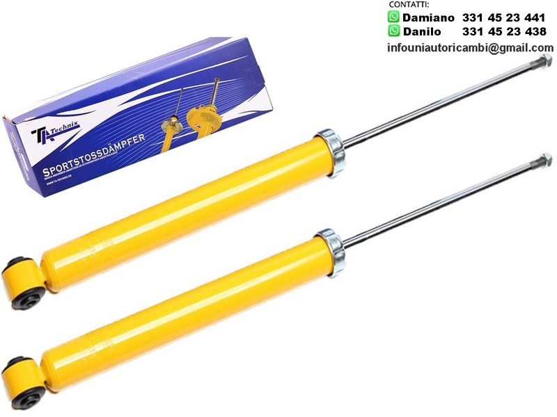 2 X Ammortizzatori Posteriori sportivi GIALLI per VW GOLF 4 dal 1998 - 1.9JTD - AUDI A3 8L