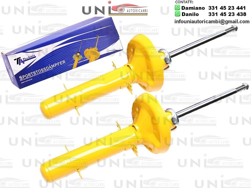 2 x Ammortizzatori Anteriori Sportivi AUDI A3 8L DAL 1996 - , SEAT LEON e TOLEDO 1M dal 1999 - ,  VW GOLF IV 4 dal 1998 - , VW BORA 4 dal 1998 - 1.9TDI