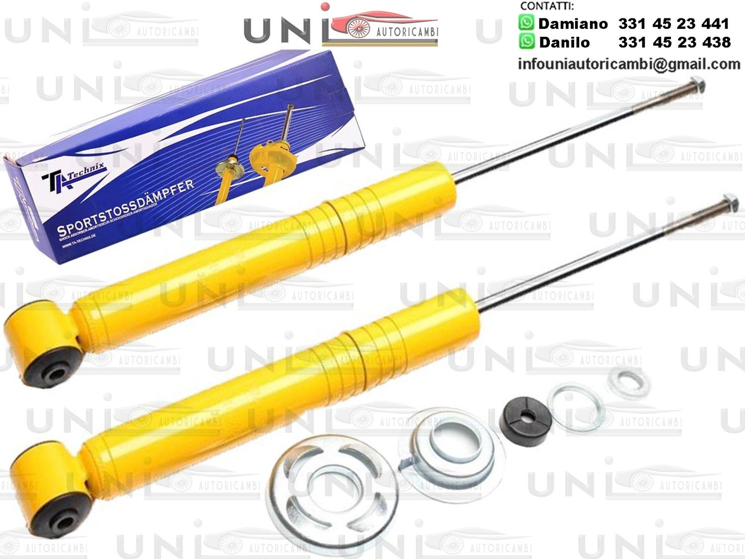 2 X Ammortizzatori Posteriori Sportivi a Gas Ta Technix Seat Cordoba,Ibiza/VW Golf I, Golf I Cabrio,Golf