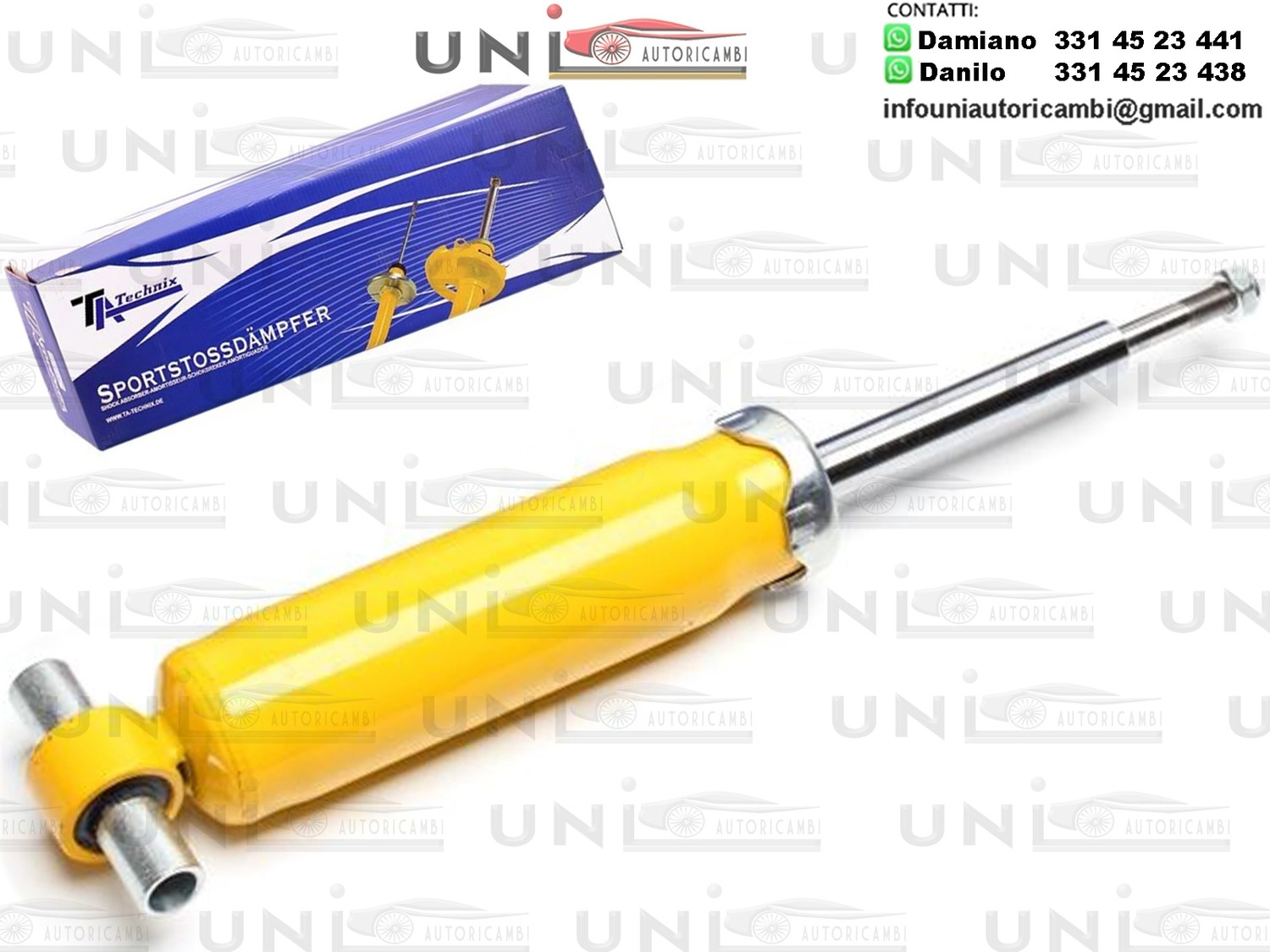 ​1 Ammortizzatore Anteriore Sportivo a Gas di Produzione Tedesca Ta Technix Bus T3 Transporter VW,  Scatola VW Transporter T3