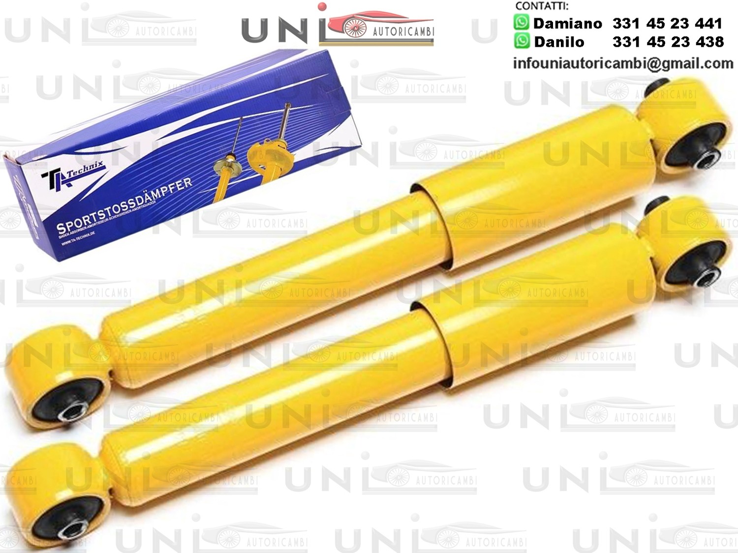 2 Ammortizzatore Posteriore Sportivo a Gas Ta Technix Smart Convertible,City Coupe,Crossblade,Per due coup