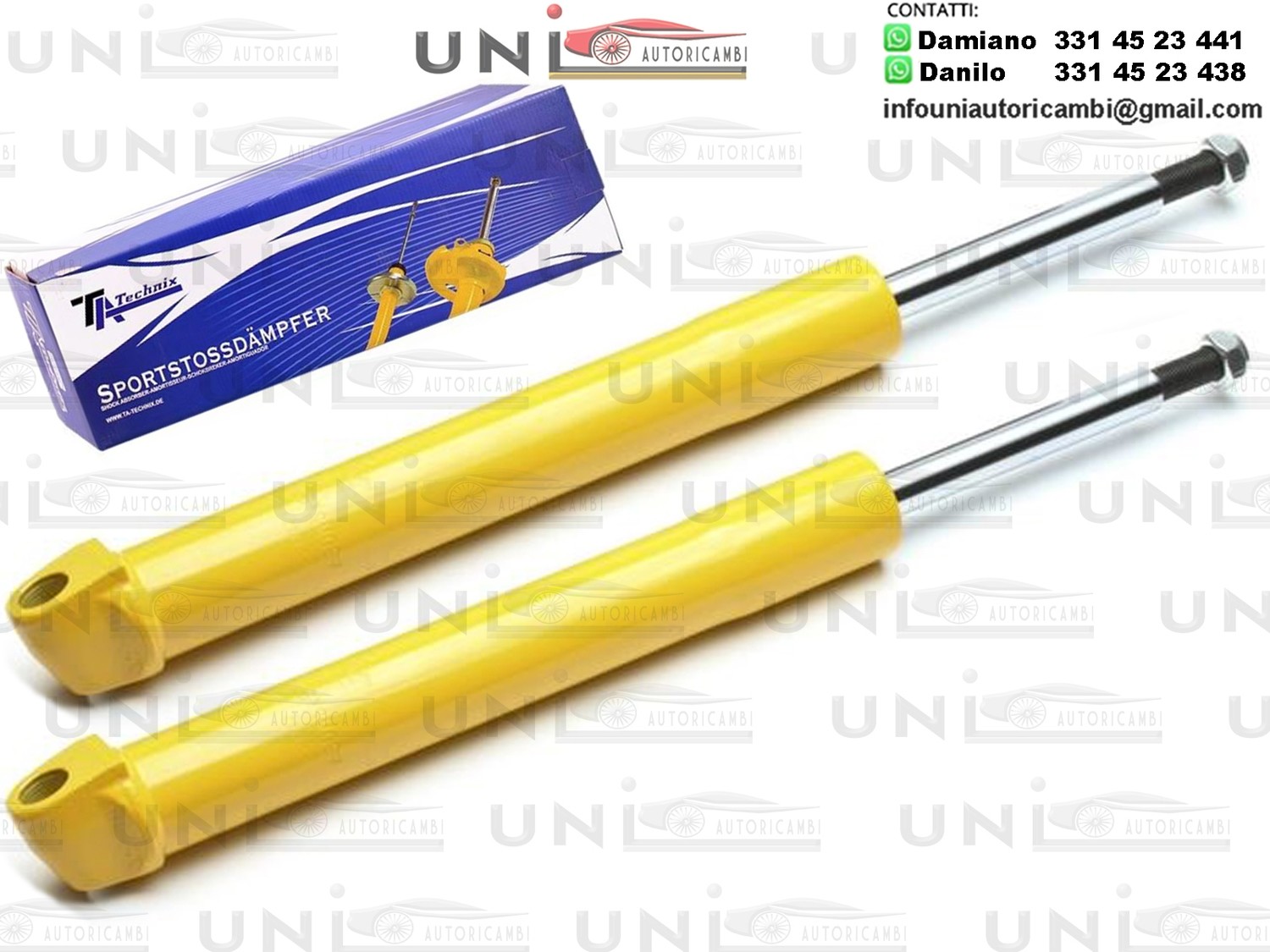 2 Ammortizzatore Anteriore Sportivo a Gas Ta Technix Smart Convertible,City Coupe,Crossblade, per due coupé